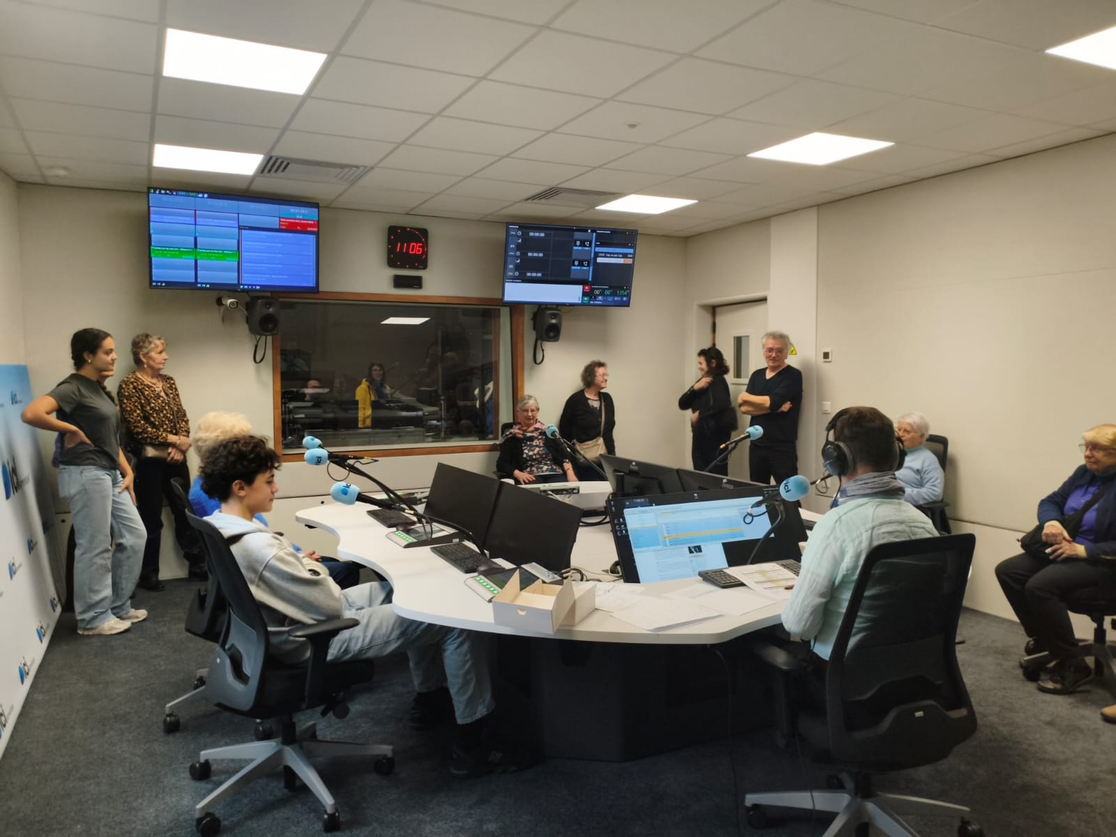 Visite de la radio Ici Armorique