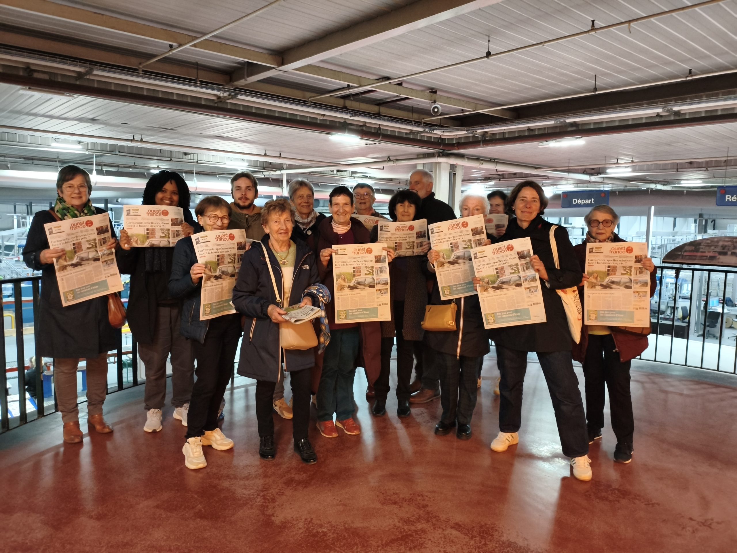 Visite de Ouest France